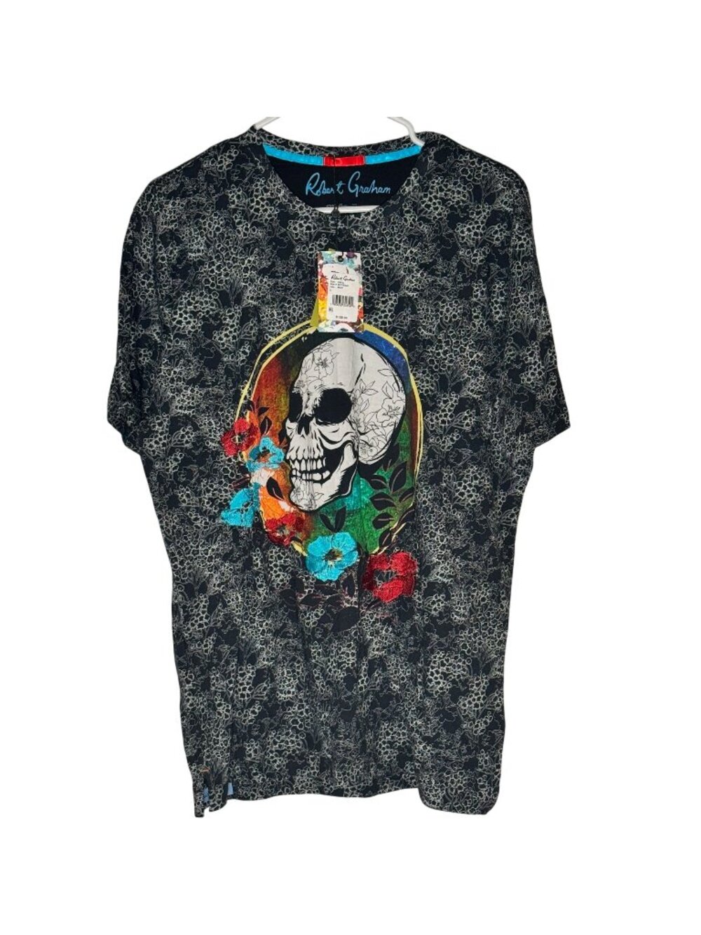 Robert Graham Sinful Skull Tshirt Size Large NWT